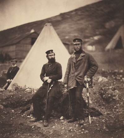 Capitão Graham e Capitão MacLeod, 42º Regimento de Roger Fenton