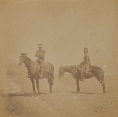 General Sir John Pennefather e um ordenado, 1855 de Roger Fenton