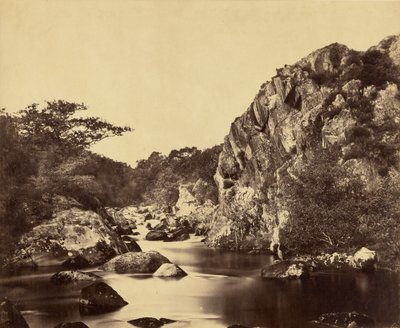 Lagoa das garças no Lledr de Roger Fenton