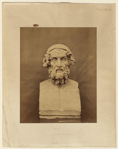 Homero, a partir do busto no British Museum de Roger Fenton