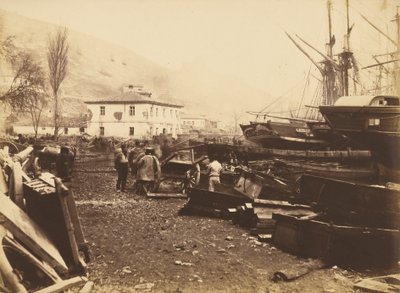 Landing Place, Ordnance Wharf, Balaklava de Roger Fenton