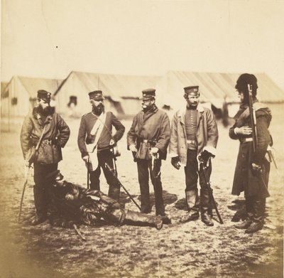 O tenente-coronel Munro e os oficiais do 39.º regimento de Roger Fenton