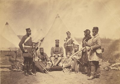 Oficiais e homens do 89º Regimento. de Roger Fenton
