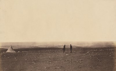 Agentes no posto de vigia em Cathcarts Hill de Roger Fenton