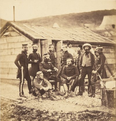 Oficiais do 4.º regimento de dragões ligeiros de Roger Fenton