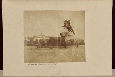 Pedro, o Grande, Praça Isaac, São Petersburgo [sic] de Roger Fenton