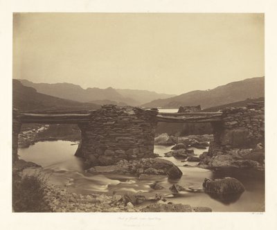 Pont-y-Garth, perto de Capel Curig de Roger Fenton