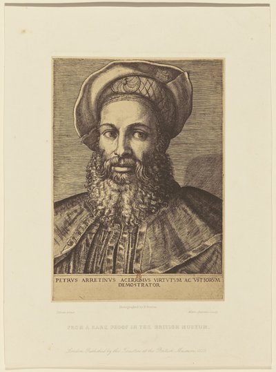 Reprodução de uma gravura de Marco António de um retrato de Ticiano. de Roger Fenton
