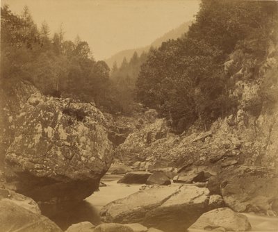 Rochas em Lwgwy: Bettws-y-Coed. de Roger Fenton
