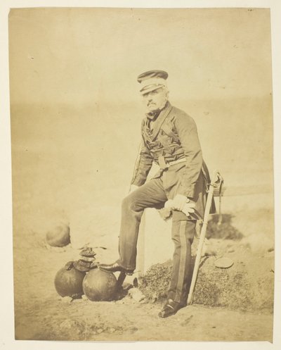 Sir Henry William Barnard (1799-1857), General, Chefe do Estado-Maior; Tomado na Crimeia de Roger Fenton