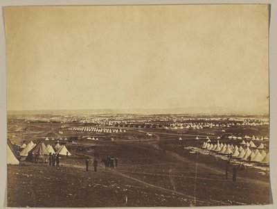 O acampamento dos Aliados antes de Sebastopol de Roger Fenton