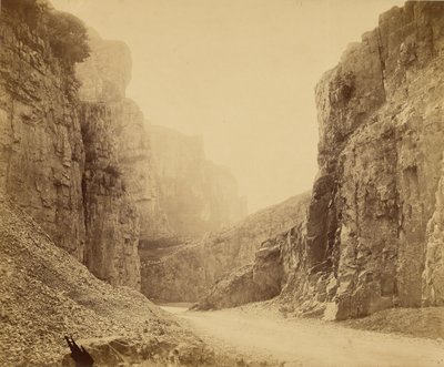 As falésias de Cheddar, o vale central de Roger Fenton