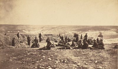O reduto francês em Inkermann de Roger Fenton