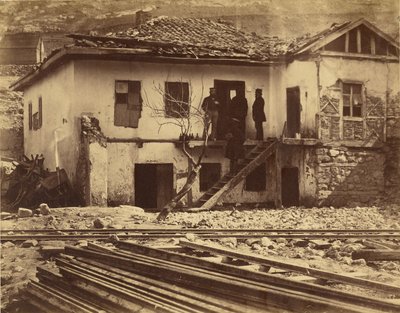 A antiga estação de correios, Balaklava. de Roger Fenton
