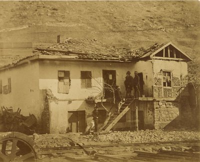 A antiga estação de correios, Balaklava. de Roger Fenton
