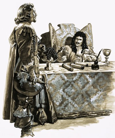 Em busca de um tesouro enterrado: William Phips recebe uma encomenda real de Carlos II de Roger Payne