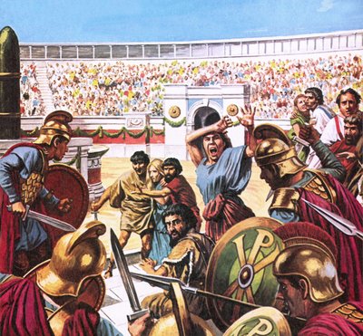 Matança no Hipódromo de Constantinopla em 532 d.C. de Roger Payne
