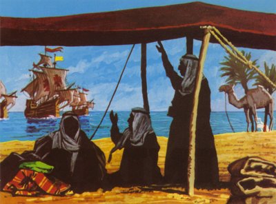 Vasco Da Gama (colour litho) de Roger Payne