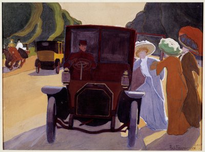 Belle Epoque "Allee des acacias" Pintura de Roger de la Fresnaye (1885-1925) 1908 Paris, Musee Carnavalet de Roger de La Fresnaye