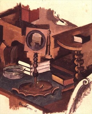Esquina de uma mesa: Estudo para "A Vida Conjugal". de Roger de La Fresnaye