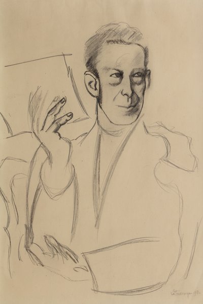 Estudo para o retrato de Jean-Louis Gampert de Roger de La Fresnaye