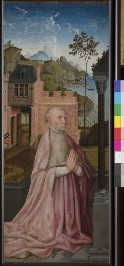 Um devoto em oração, c.1435 (têmpera e óleo a bordo) de Rogier van der (workshop of) Weyden