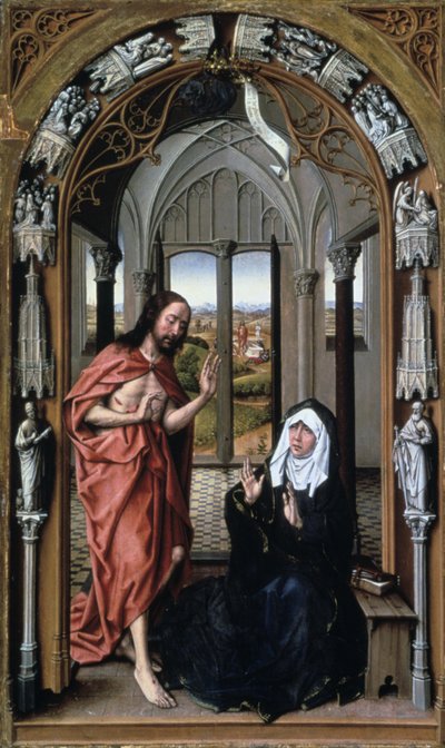 Cristo Aparecendo à Sua Mãe, c1440. de Rogier van der Weyden