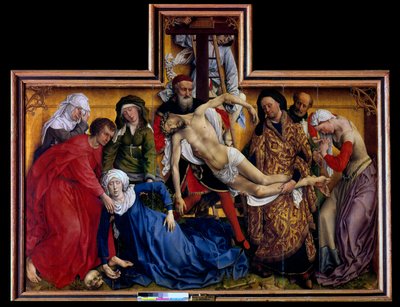 Pietá . A Deposição ou Descida da Cruz de Rogier van der Weyden