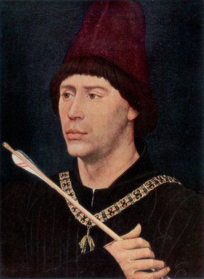 Retrato de Antoine, Bastardo da Borgonha, c1456, 1927 de Rogier van der Weyden