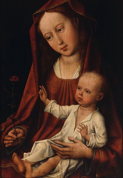 A Virgem com o Cravo (óleo sobre painel) de Rogier van der Weyden