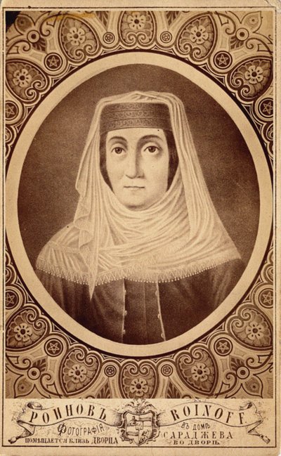 Retrato de Mariam Tsitsishvili, rainha da Geórgia 1768-1850, segunda metade do século XIX de Roinov