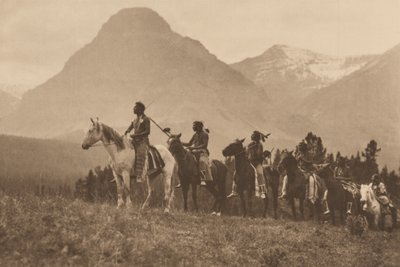 Os Descobridores de Passes, Piegan, Montana, 1913 (foto) de Roland W. Reed