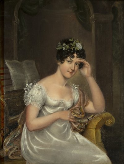 Auto-retrato, c.1814 (óleo sobre tela) de Rolinda Sharples