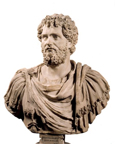 Arte Roma: Busto do Imperador Romano Septime Severe (Imperador 193 - 211 AD). Paris, Musee Du Louvre de Roman