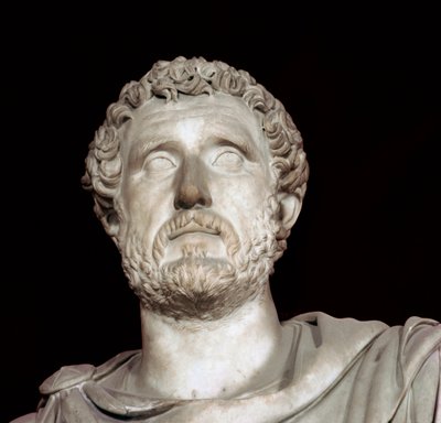 Busto do Imperador Antoninus Pius (86-181). Da sua villa em Lanuvio. Roma, musei capitolini de Roman