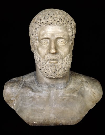 Busto de Hércules (mármore) de Roman