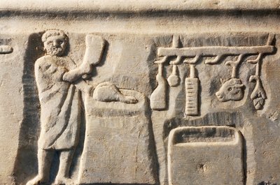 Carniceiro, baixo-relevo, civilização romana... de Roman