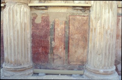 Pinturas de parede coloridas do palácio oriental de Herodes de Roman