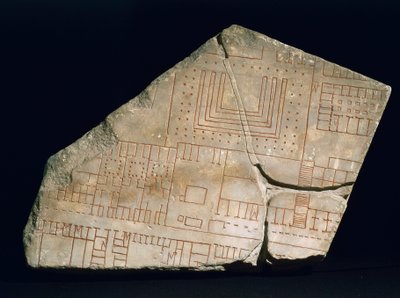 Fragmento da Forma Urbis Severiana, século III (mármore) de Roman