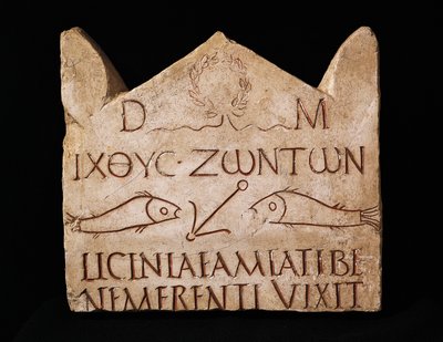 Estela funerária de Licinia Amias (mármore) de Roman