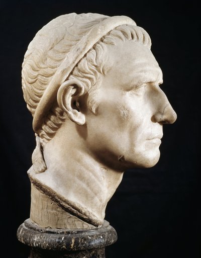 Cabeça de Antíoco III o Grande (escultura de mármore) de Roman