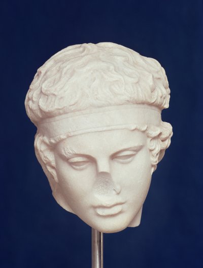 Cabeça de Diadumenos (mármore) (ver também 293766) de Roman
