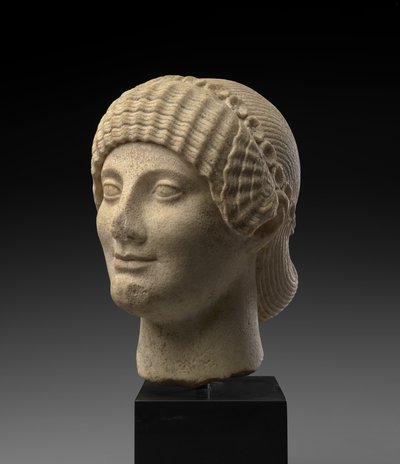 Cabeça de um Kore (mármore) de Roman
