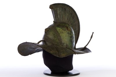 Capacete para um gladiador (bronze) de Roman