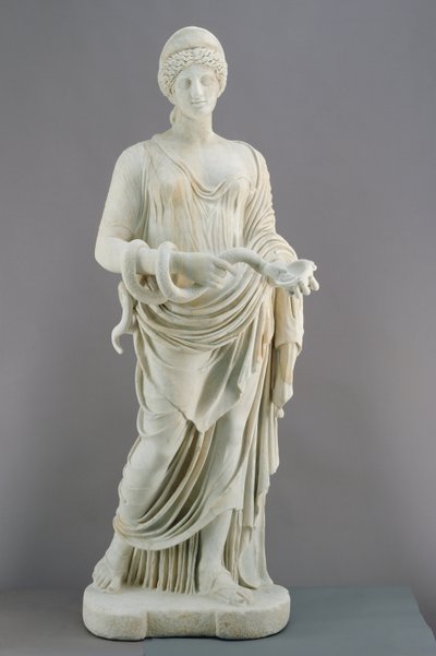 Hygieia, c.170 d.C. (mármore) de Roman
