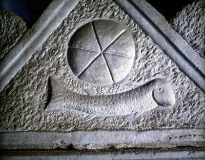 Ictus: peixe, símbolo cristão. Século II. de Roman