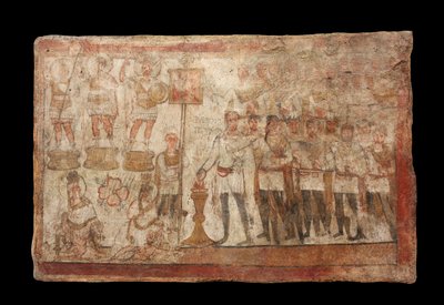 Julius Terentius Realizando um Sacrifício, 239 DC (tinta sobre gesso) de Roman