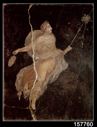 Maenad, da Casa do Navio, Pompéia, século I aC-79 dC de Roman