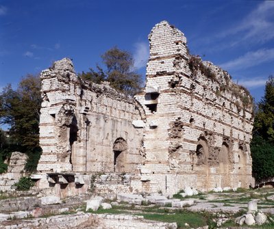 Alpes Marítimos: Restos dos banhos romanos do século III nos arenas de Nice cimiez. de Roman