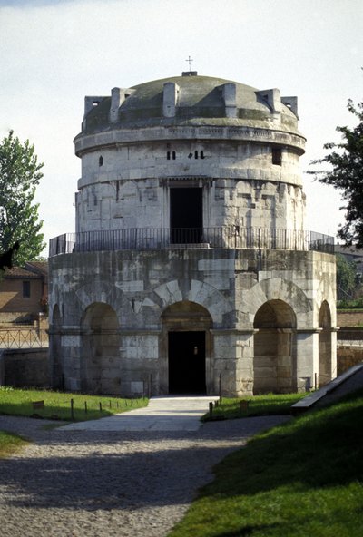 Mausoléu de Theodoric the Great (455 - 526), Ravenna. de Roman
